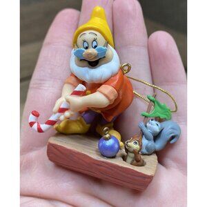 Enesco “Just Fore Christmas” Snow White Disney Ornament & 7 Dwarfs